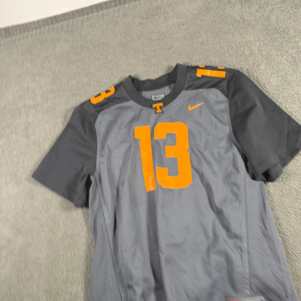 Nike Tennessee Volunteers Youth Large Jersey Grey Orange Drake 13 Kids Football
